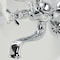 Kingston Brass KS245C Tub Wall Mount Clawfoot Tub Faucet with Hand Shower, Polished Chrome KS245C - alternate 6